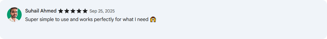 Review screenshot